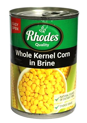 RHODES Whole Kernel Sweetcorn 410g