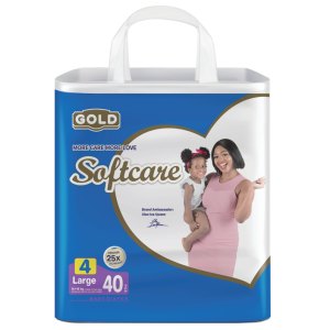 SOFTCARE Diapers Large 40s