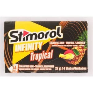 STIMOROL Chewing Gum Infinity Tropical 14Pc
