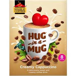 HOC HUG IN A MUG Creamy Cappuccino 24g x 8