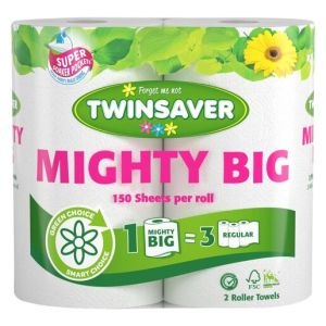 TWINSAVER Mighty Big Kitchen Roll 2Ply 150 2s