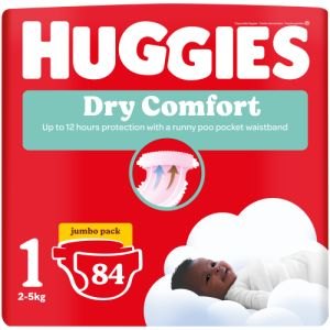 HUGGIES Diapers Dry Comf Size 1 84s