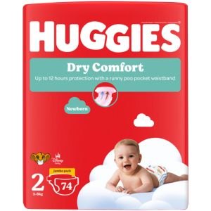 HUGGIES Diapers Dry Comf Size 2 74s