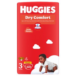 HUGGIES Diapers Dry Comf Size 3 60s