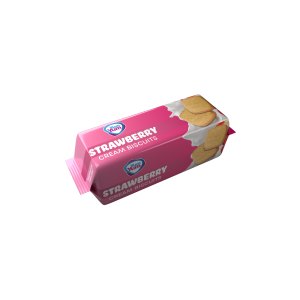 YUM YUM Square Cream Biscuits Strawberry 150g