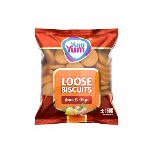 YUM YUM Loose Biscuits Lemon & Ginger 250g