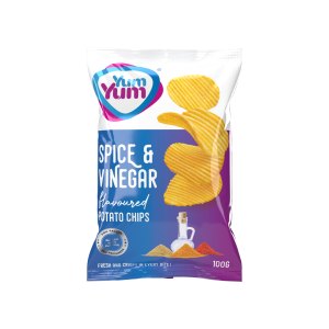 YUM YUM Potato Chips Spicy & Vinegar 100g