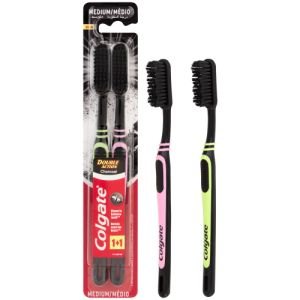 COLGATE Toothbrush Charcoal Twin Pack
