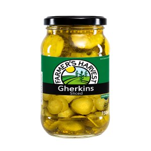FARMERS HARVEST Gherkins Sliced 750ml