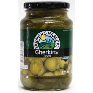 FARMERS HARVEST Gherkins Sliced 375ml