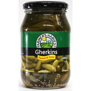 FARMERS HARVEST Gherkins Sweet & Sour 750ml